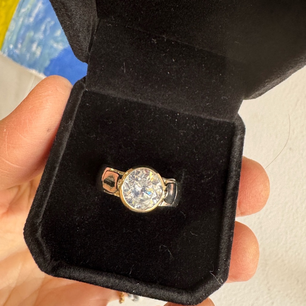 E.DeHaven 2.05 CT Natural Diamond Solitaire Ring- CERT - Picture 3 of 12